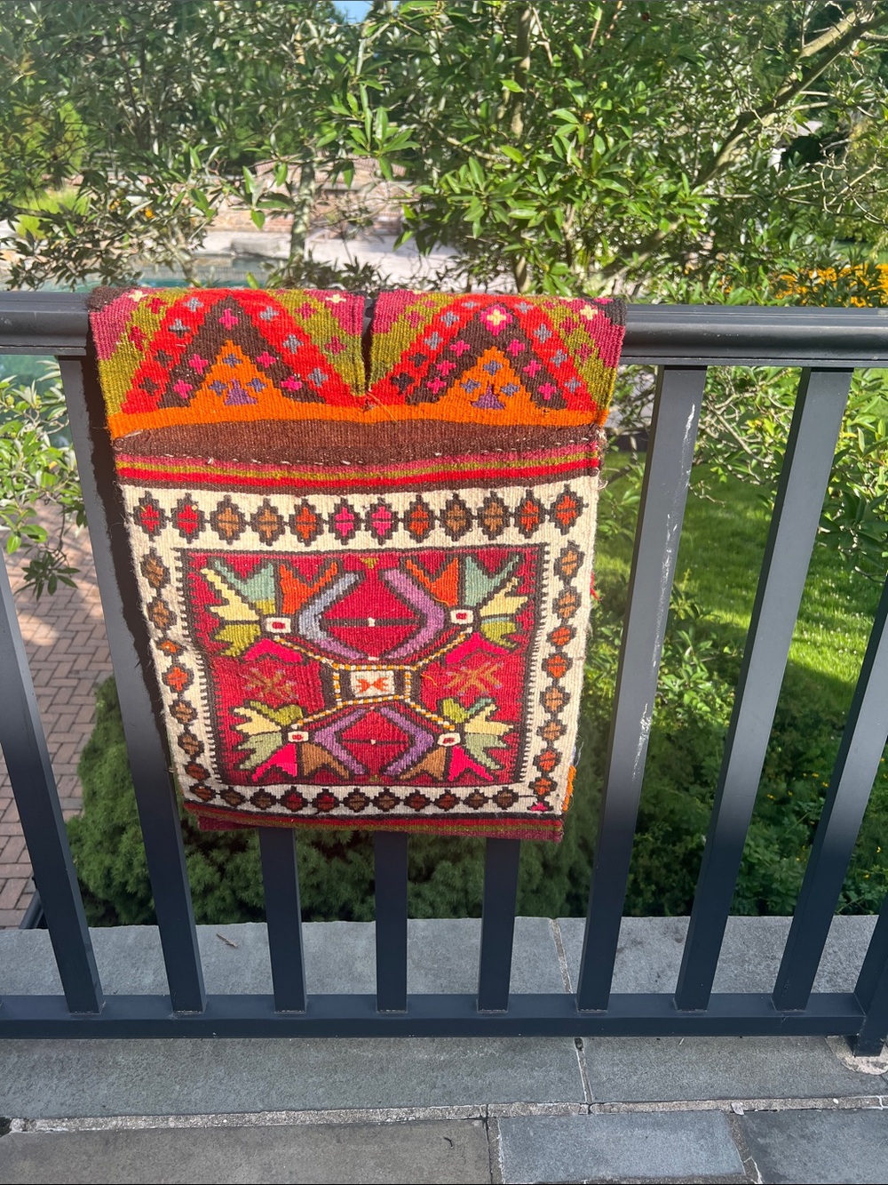 Vintage Hand Woven Horse Saddlebag